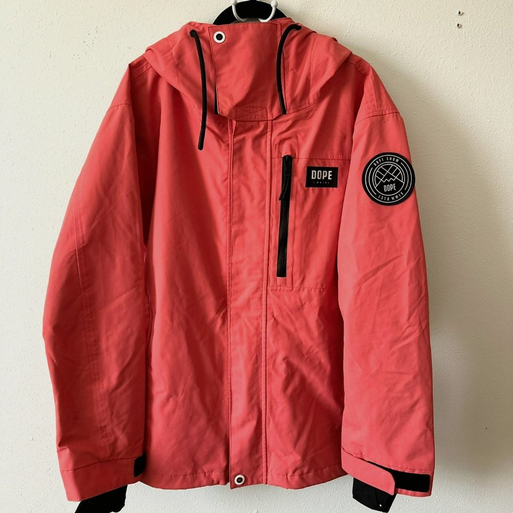Dope Snow Women's Blizzard Snowboard Jacket in Coral - M